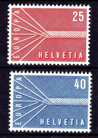 Малі Держави Європи Малые Государства Европы ^/--/^ Швейцария / Helvetia 1957 г MNH  - ЕВРОПА СЕПТ - ^_^^^ Швейцарія / Helvetia 1957 MNH - Європа СЕПТ - фото фото фото