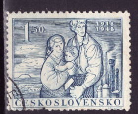 Чехословаччина Чехословакия ^/--/^ Чехословакия. 30 лет со дня основания Республики  (серия без 1 м.) 1948 г. ^_^^^ Чехословаччина. 30 років з дня заснування Республіки (серія без 1 м.) 1948 р. - фото фото фото