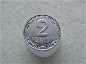 Обігові Обиходные ^/--/^ 2 копійки 2002 рік Україна 1 /--/ ДА  (134) ^_^^^ 2 копейки Украина 2002 год 1 /--/ ДА (134) - фото фото фото