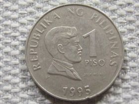 Філіппіни Филиппины ^/--/^ Филиппины 1 писо 1995 года #4174 ^_^^^ Філіппіни 1 листо 1995 року #4174 - фото фото фото