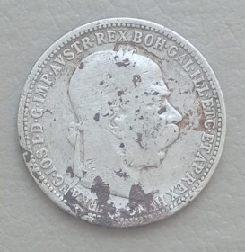 Австро-Угорщина Австро-Венгрия ^/--/^ Австрия 1 крона, 1893 г, серебро ^_^^^ Австрія 1 крона, 1893 р, срібло - фото фото фото