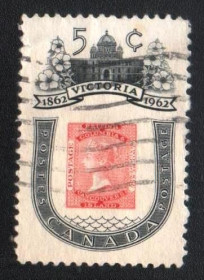Північна Америка Северная Америка ^/--/^ Канада  (1962) Город Виктория, столица Британской Колумбии. Марка на марке ^_^^^ Канада (1962) Місто Вікторія, столиця Британської Колумбії. Марка на марці - фото фото фото