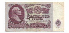 СРСР  СССР  ^/--/^ 25 рублей 1961 СССР без УФ - защиты, но тип серии Хх. Ли №! 3324432 ^_^^^ 25 рублів 1961 СРСР без УФ - захисту, але тип серії Хх. Лі No! 3324432 - фото фото фото