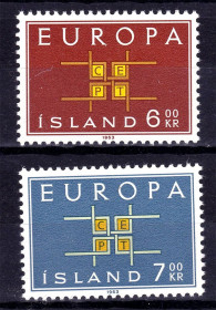 Ісландія Исландия ^/--/^ Исландия  1963 г  MNH -  ЕВПРПА СЕПТ / EUROPA  CEPT - ^_^^^ Ісландія 1963 р MNH - ЄВПРПА СЕПТ / EUROPA CEPT - - фото фото фото