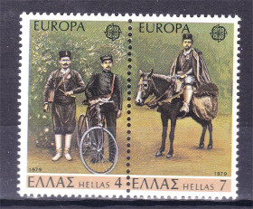 Греція Греция ^/--/^ Греция 1979 г  MNH  - ЕВРОПА  СЕПТ /  EUROPA  CEPT -  люминисценсия - ^_^^^ Греція 1979 р MNH - ЄВРОПА СЕПТ / EUROPA CEPT - люмінісценсія - фото фото фото