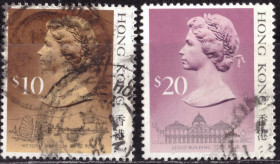 Китай Китай ^/--/^ Гонконг. Королева Елизавета II 1987 г. ^_^^^ Гонконг. Королева Єлизавета II 1987 - фото фото фото