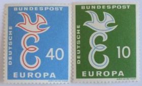 НДР, ФРН ГДР, ФРГ ^/--/^ ФРГ 1958 Европа СЕРТ Mi 295-296 MNH ^_^^^ ФРН 1958 Європа Серт Mi 295-296 MNH - фото фото фото