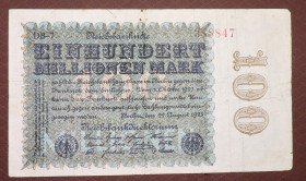Німеччина Германия ^/--/^ Германия Німеччина 100000000 марок 1923 ^_^^^ Германия Германия 100000000 марок 1923 - фото фото фото