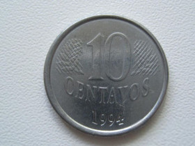 Бразилія Бразилия ^/--/^ Бразилия 10 сентаво 1994 года 30623 ^_^^^ Бразилія 10 сентаво 1994 року 30623 - фото фото фото