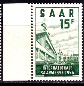Інше Другое ^/--/^ СААР / SAAR Германия   1954  г  MNH - международная Саарская ярмарка ^_^^^ СААР / SAAR Німеччина 1954 MNH - міжнародний Саарський ярмарок - фото фото фото