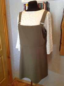 Сукні Платья ^/--/^ Актуальний трикотажний сарафан бренду new look, р. 52-54 ^_^^^ Актуальный трикотажный сарафан бренда new look, р. 52-54 - фото фото фото