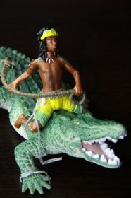Фігурки, солдатики Фигурки, солдатики ^/--/^ крокодил  (серия Баялла) SCHLEICH 90-100 /--/ мм ФРГ ^_^^^ крокодил (серія Баялла) SCHLEICH 90-100 мм ФРН - фото фото фото