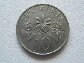 Сінгапур Сингапур ^/--/^ Сингапур 10 центов 1986 года 30156 ^_^^^ Сінгапур 10 центів 1986 року 30156 - фото фото фото