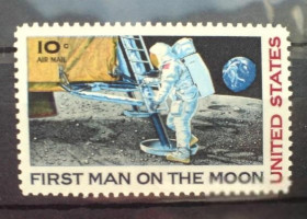 Освоєння космосу Освоение космоса ^/--/^ США  USA 1969 Space Apollo 11 Mi 990 MNH ^_^^^ США USA 1969 Space Apollo 11 Mi 990 MNH - фото фото фото
