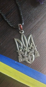 Підвіски Подвески ^/--/^ Стильний, дуже класний кулон Тризуб. Срібло. ^_^^^ Стильный, очень классный кулон Тризуб. Серебро. - фото фото фото