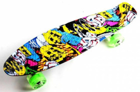 Дитячі ролики та скейти Детские ролики и скейты ^/--/^ Penny Board &amp;quot;Fish&amp;quot; Joker Светящиеся колеса (PFO /--/ 021) ^_^^^ Penny Board &amp;quot;Fish &amp;quot; Joker Світяться колеса (PFO /--/ 021) - фото фото фото
