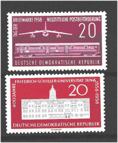 Транспорт Транспорт ^/--/^ Авиация . ГДР 1958 г MNH - ^_^^^ НДР 1958 MNH - фото фото фото