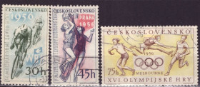 Спорт Спорт ^/--/^ Чехословакия. Спортивные события года  (серия) 1956 г. ^_^^^ Чехословаччина. Спортивні події року (серія) 1956 - фото фото фото