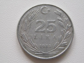 Туреччина Турция ^/--/^ Турция 25 лир 1985 года #15313 ^_^^^ Туреччина 25 лір 1985 року #15313 - фото фото фото