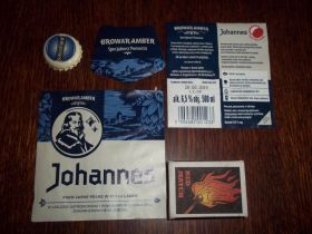 Етикетки Этикетки ^/--/^ Этикетка польского пива  Johannes  + пробка ( оригинальное) ^_^^^ Етикетка польського пива Johannes + пробка (оригінальне) - фото фото фото