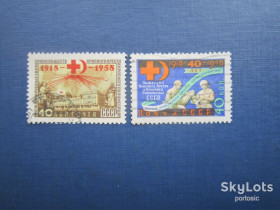СРСР - СССР - ^/--/^ 2 марки полная серия СССР 1958 Красный крест медицина гаш ^_^^^ 2 марки повна серія СРСР 1958 Червоний хрест медицина гаш - фото фото фото