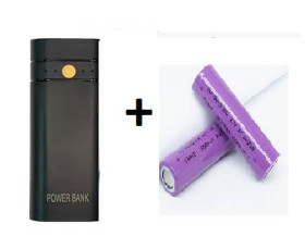 Зовнішні акумулятори (Power Bank) Внешние аккумуляторы (Power Bank) ^/--/^ Повербанк з ліхтариком  на 2 акумулятори 18650 Ємність 5200 мАг ^_^^^ Повербанк с фонариком на 2 аккумулятора 18650 Емкость 5200 мАч - фото фото фото