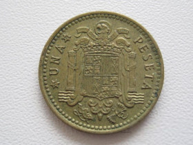 Іспанія Испания ^/--/^ Испания 1 песета 1966  (73) года 22423 ^_^^^ Іспанія 1 песета 1966 (73) року 22423 - фото фото фото