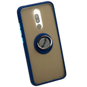 Чохли, бампера Чехлы, бампера ^/--/^ Чохол Fiji Colorframe для Xiaomi Redmi 8 матовий бампер з кільцем підставкою Dark Blue ^_^^^ Чехол Fiji Colorframe для Xiaomi Redmi 8 матовый бампер с кольцом подставкой Dark Blue - фото фото фото