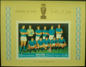 Спорт Спорт ^/--/^ Манама, ЧЕ по футболу 1968 года, MNH ^_^^^ Манама, ЧЄ з футболу 1968 року, MNH - фото фото фото