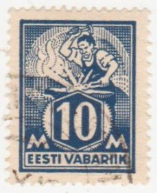 Балтійські країни Балтийские страны ^/--/^ Эстония  1922 г № 63 гашеная ^_^^^ Естонія 1922 р. No 63 гашена - фото фото фото