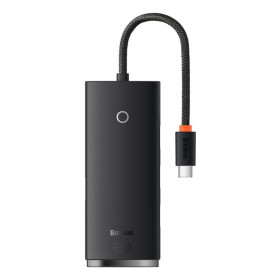 Інші аксесуари Другие аксессуары ^/--/^ USB Hub Baseus Lite 4-in-1 Type-C to USB /--/ 3.0*4 + Type-C 0.25 м Черный (WKQX /--/ 030301) ^_^^^ USB Hub Baseus Lite 4-in-1 Type-C to USB /--/ 3.0*4 + Type-C 0.25 м Чорний (WKQX /--/ 030301) - фото фото фото