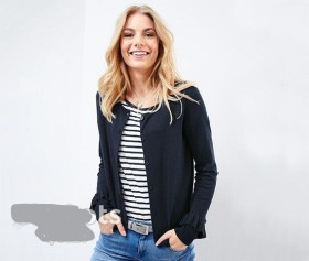 Кофти Кофты ^/--/^ Прекрасный кардиган с оборками Tchibo 56-60 /--/ р ^_^^^ Прекрасний кардіган з оборками Tchibo 56-60 /--/ р - фото фото фото