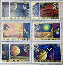 Гвінея Гвинея ^/--/^ Гвінея 1973 р. Космос  (SP) ^_^^^ Гвинея 1973 г. Космос (SP) - фото фото фото