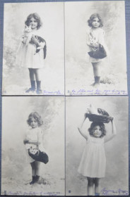 Інше Другое ^/--/^ Франция Понтуаз-Мец ПК п/п Девочка и кошка 1902 ^_^^^ Франція Понтуаз-Мец ПК п/п Дівчинка і кішка 1902 - фото фото фото