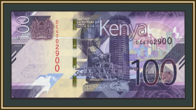 Кенія Кения ^/--/^ Кения 100 шиллингов 2024 P-53  (53 /--/ b) UNC ^_^^^ Кенія 100 шилінгів 2024 P-53 (53 /--/ b) UNC - фото фото фото