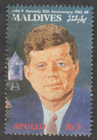 Мальдіви Мальдивы ^/--/^ Мальдивы 1989 Кеннеди космос ^_^^^ Мальдіви 1989 Кеннеді космос - фото фото фото