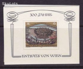 Малі Держави Європи Малые Государства Европы ^/--/^ Австрия 1983 г MNH  - блок - архитектура ^_^^^ 1983 — Австрія — блок — архітектура - фото фото фото