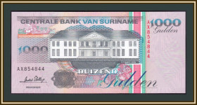 Сурінам Суринам ^/--/^ Суринам 1000 гульденов 1995 P-141  (141 /--/ b) UNC ^_^^^ Сурінам 1000 гульденів 1995 P-141 (141 /--/ b) UNC - фото фото фото