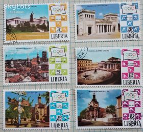 Ліберія Либерия ^/--/^ Либерия 1971 /--/ г. Мюнхен - Олимпиада 1972 ^_^^^ Ліберія 1971 /--/ р. Мюнхен — Олімпіада 1972 - фото фото фото