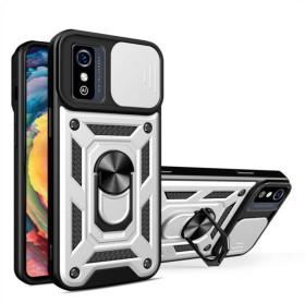 Чохли, бампера Чехлы, бампера ^/--/^ Чохол Fiji Camera Defence для ZTE Blade A /--/ 3 2019 бампер із захистом камери та підставкою Silver ^_^^^ Чехол Fiji Camera Defence для ZTE Blade A /--/ 3 2019 бампер с защитой камеры и подставкой Silver - фото фото фото