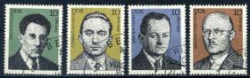НДР, ФРН ГДР, ФРГ ^/--/^ ГДР. Личности рабочего движения  (серия) 1981 г. ^_^^^ НДР. Особистості (серія) 1981 - фото фото фото