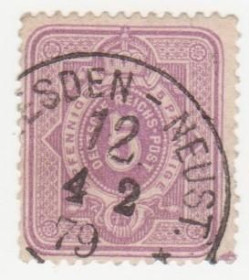 Німецька імперія (-) Германская империя (-) ^/--/^ Германия  ( империя) 1875 г. №  32 гашеная ^_^^^ Німеччина (імперія) 1875 р. No 32 гашена - фото фото фото