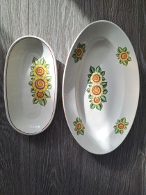 Статуетки, Скульптури, Фігурки, Фарфор Статуэтки, Скульптуры, Фигурки, Фарфор ^/--/^ Блюдо Буды 35 и 25 см СССР цветы 2 /--/ шт ^_^^^ Блюдо Буди 35 см СРСР - фото фото фото