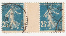 Франція Франция ^/--/^ Франция 1906  г. № 116 гашеная пара ^_^^^ Франція 1906 р. No 116 гашена пара - фото фото фото