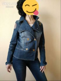Куртки Куртки ^/--/^ Джинсовый пиджак куртка косуха  р 38 евро Outfit NKD Германия ^_^^^ Джинсовий піджак куртка косуха р 38 євро Outfit NKD Німеччина - фото фото фото