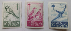 Скандинавія Скандинавия ^/--/^ Финляндия 1952 Птицы, фауна, MNH ^_^^^ Фінляндія 1952 Птахи, фауна, MNH - фото фото фото