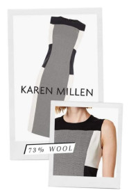 Сукні Платья ^/--/^ Вовняна сукня футляр karen millen колорблок геометрія преміум ... ^_^^^ Волненное платье футляр karen millen колорблок геометрия премиум... - фото фото фото