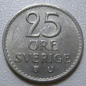 Швеція Швеция ^/--/^ Швеція 25 ере 1963 року 40804 ^_^^^ Швеция 25 эре 1963 года 40804 - фото фото фото