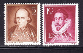Іспанія Испания ^/--/^ EU  Испания 1950 г  MNH  - личности ^_^^^ EU Іспанія 1950 MNH - особистості - фото фото фото