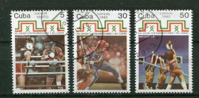 Спорт Спорт ^/--/^ Куба  1990 Mi 3449-3451 Спортивные игры Мехико-90  Гашенная ^_^^^ Куба 1990 Mi 3449-3451 Спортивні ігри Мехіко-90 Гашенна - фото фото фото